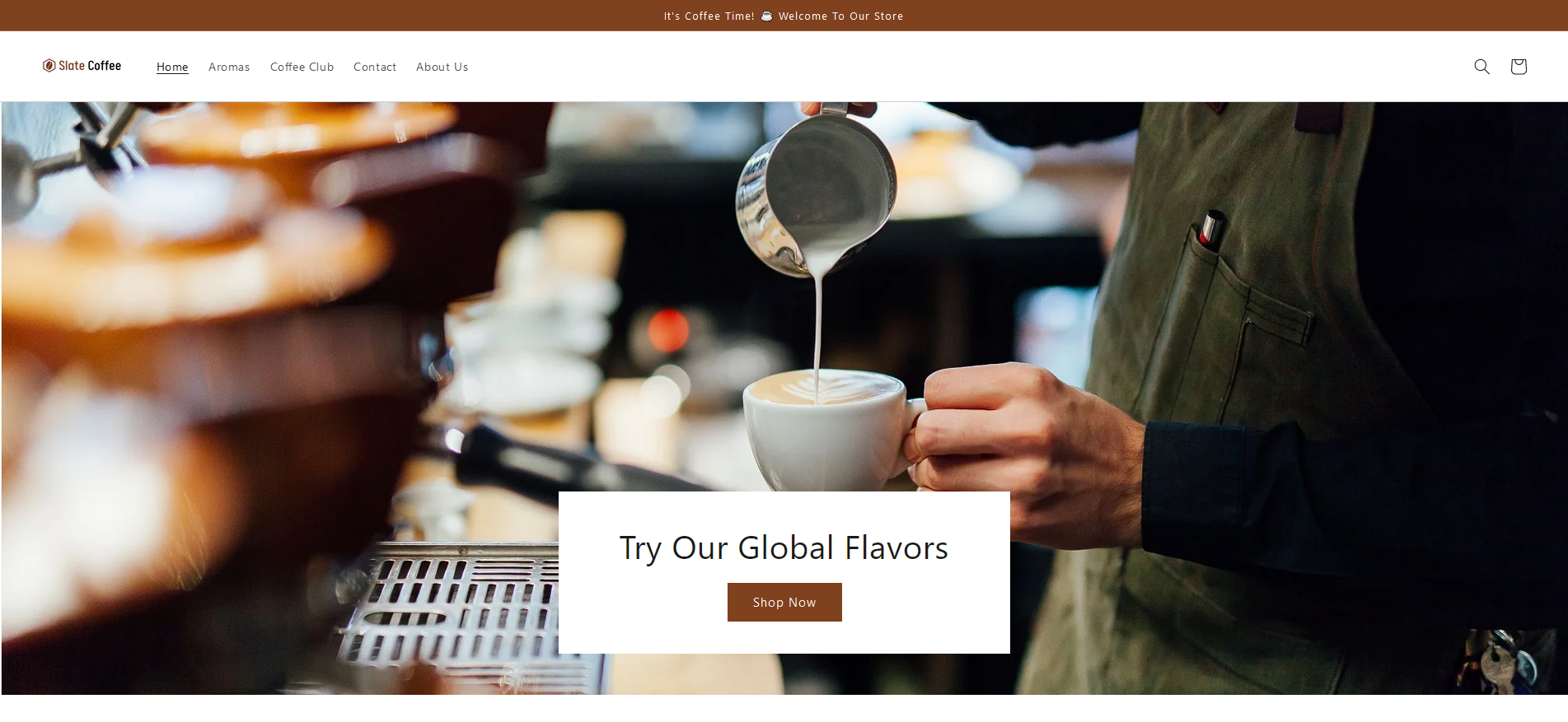 Slate Coffee's home page